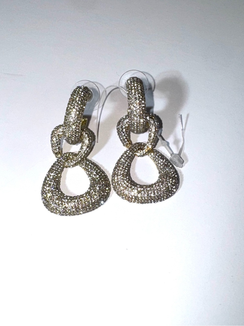 Baublebar Gemma Pave Crystal Link Drop Earrings